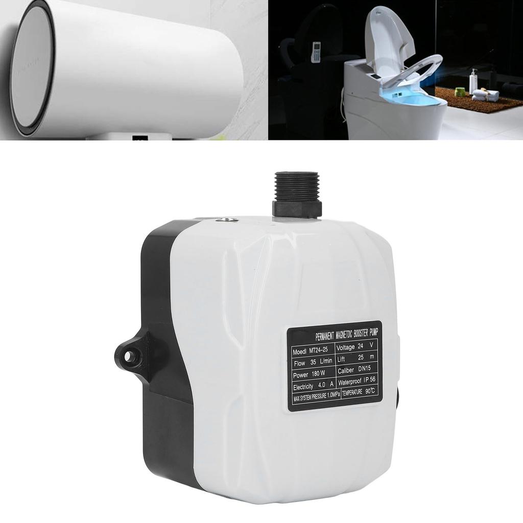 Posilovací čerpadlo Tlak vody Vysoký zdvih 180W pro Kuchyňský dřez Sprchu DC24V