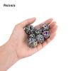 7 Pcs Colorful Circular Dragon Metal Dice Hollow Metal Polyhedral Dice Set Suitable for Role-Playing RPG  Board Game Card Game
