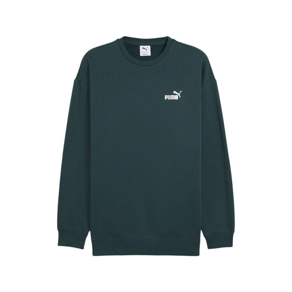 PUMA Sweatshirts Men's Green Crew Neck Moderate 634675-75
