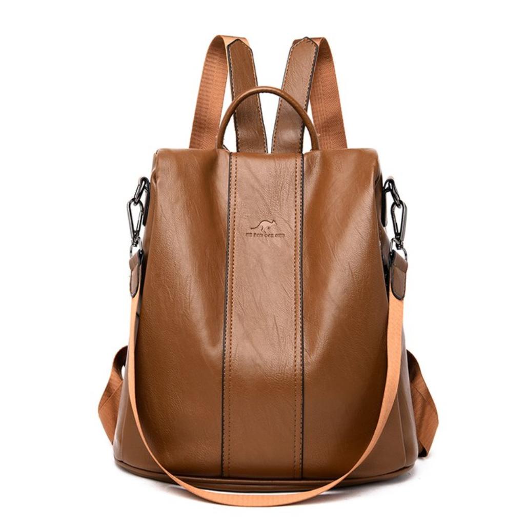 Backpack for Women PU Adjustable Strap Convertible Daily Commute
