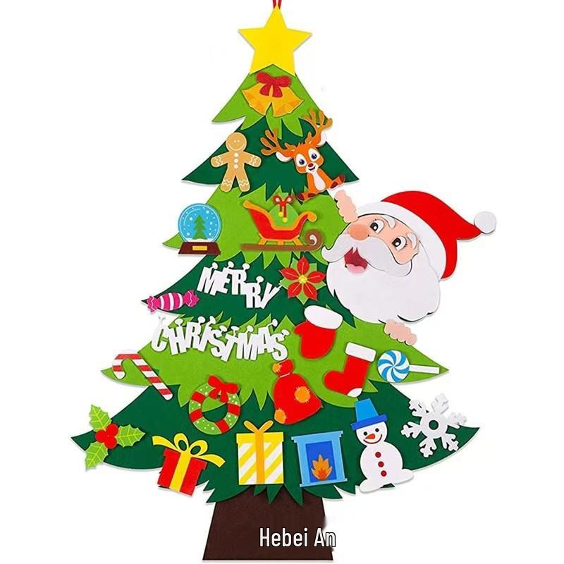 Handmade DIY Felt Christmas Tree Ornament for Kids