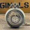 Polyhedral Micro Cubes Vintage Pocket Watch with Micro Polyhedral Set Alloy Material for Tabletop RPG and Card Games
