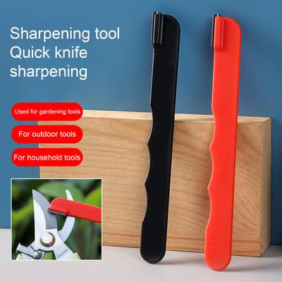 Garden Tool Sharpener Multifunctional Whetstone for Knives Scissors Axes Hedge Trimmers Pruners Portable Pocket Sharpener for Camping Fishing