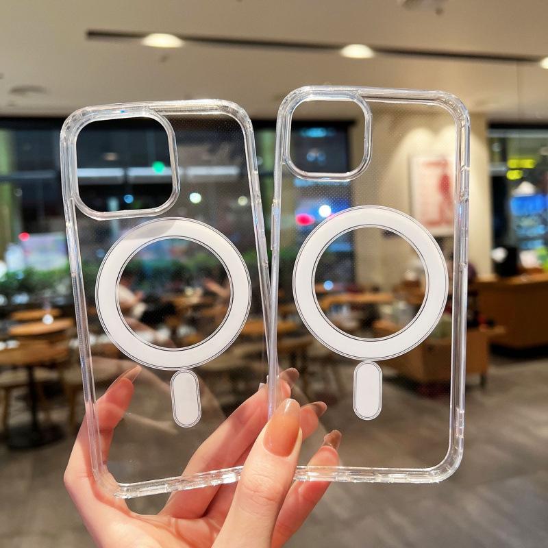 Magnetic MagSafe-Compatible Transparent Case for iPhone 17 Pro Max
