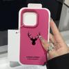 Do iPhone 16 Pro Max 16E 15 Pro 14 13 12 11 Etui na Telefon Wzór z Jeleniem Cienkie Matowe Odporne na Upadki Miękkie TPU Amortyzujący Zderzak Pokrowiec