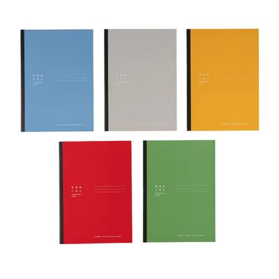 Hobonichi Newly Ruled Notebook with Less Visual Set Notebook Stress, Semi-B5, 5-Color
