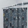 Unframed Boho Forest Shower Curtain Woodland Animal Deer Nature Bathroom Decor Vintage Tapestry Backdrop Hippie Aesthetic Home T