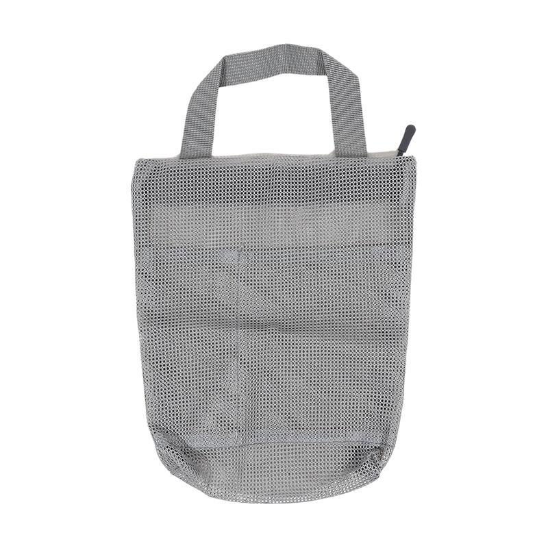 Fashionable Portable Zipper Mesh Outdoor Swimming Toiletries Storage Tote Women Large Capacity Foldable Cosmetic Handbag