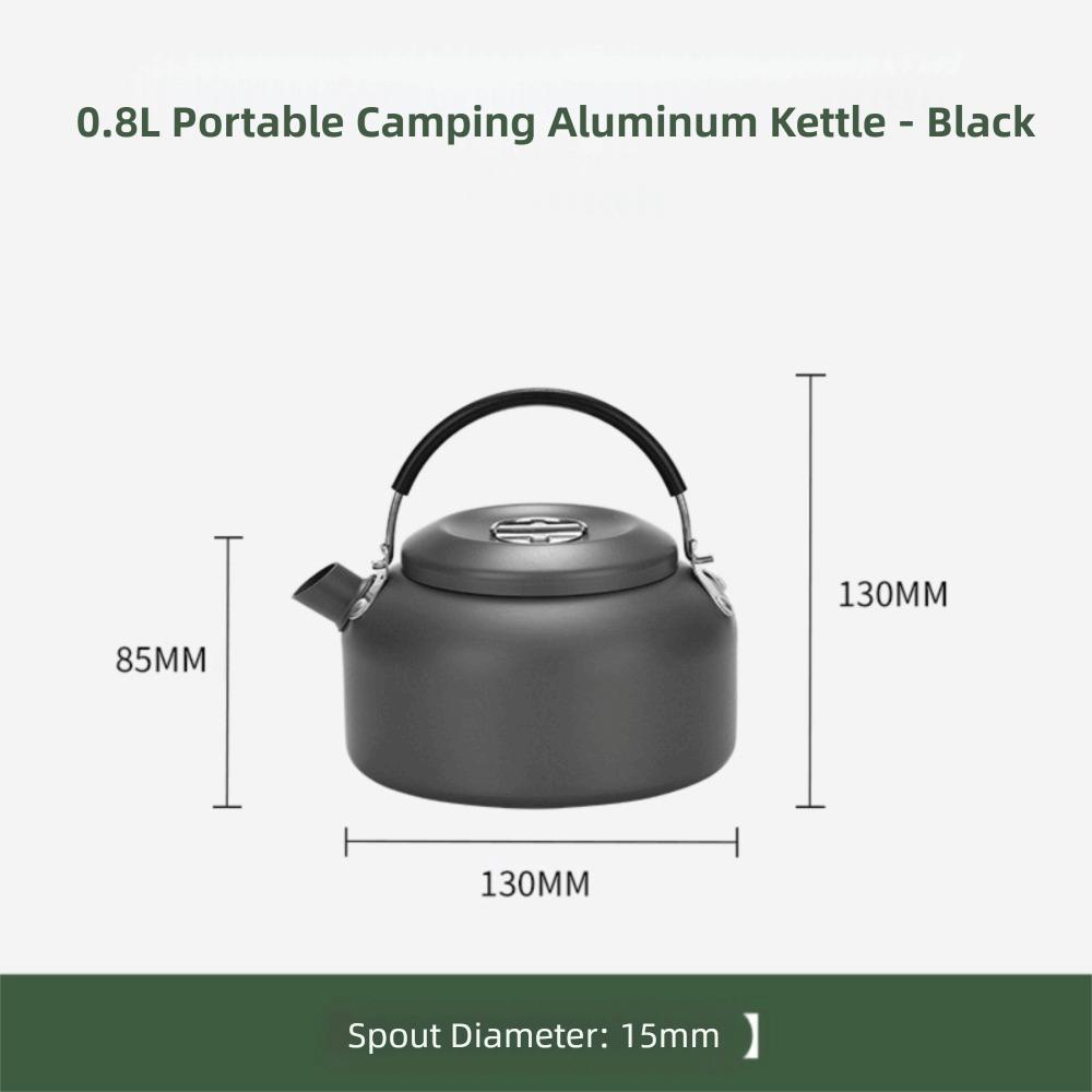 

Быстронагревающийся уличный чайник для воды 0,8/1,4 л для кипячения супа, чайник для чая, прочный походный чайник, для пикника 0.8L