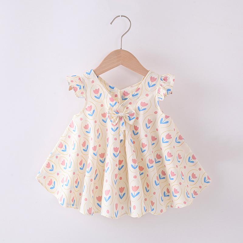

Girls Class A Sleeveless Cotton Princess Floral Summer Dress 110 cm