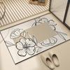 Cartoon Non-slip Absorbent Bathroom Mat - Stain-Resistant, Easy-Clean, Quick-Dry Carpet for Household Toilets and Doors