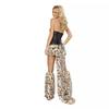 Cosplay Halloween party costume, leopard print wolf with big tail, game costume, Catwoman role-playing uniform
