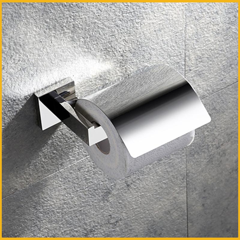 Accesorii negre pentru baie Raft pătrat din oțel inoxidabil Suport pentru prosoape Suport pentru șervețe Cârlig pentru haine Suport pentru pahare Pandantiv pentru perie de toaletă