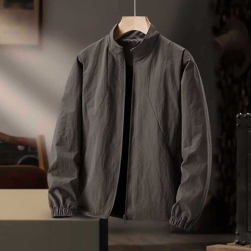 

Spring and Autumn New Workwear Jacket Men s Waterproof Outdoor Jacket Stand Collar Jacket 5XL