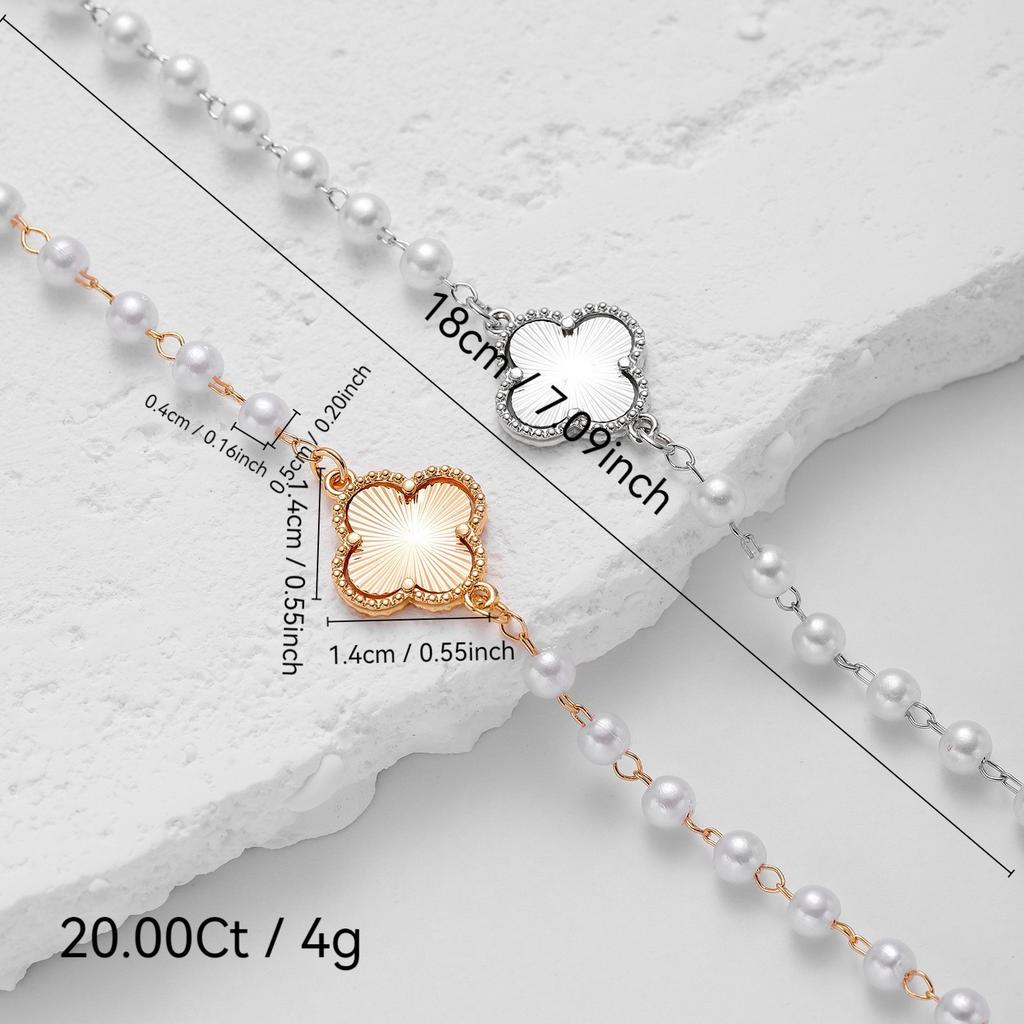 Four-leaf Clover Bracelet for Women Perfect for Best Friends Luxurious and Stylish A Sophisticated and Unique Women's Bracelet