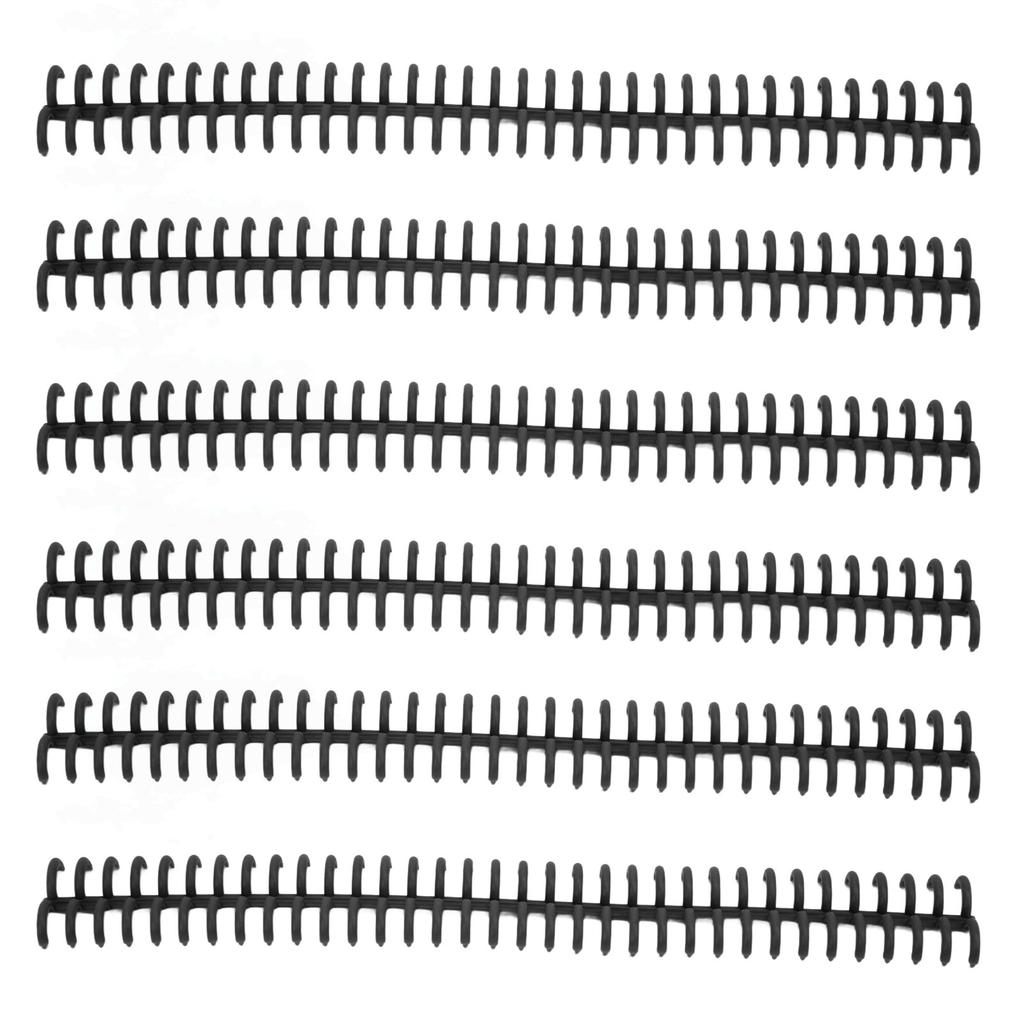 10PCS 34 Hole Binding Spine Plastic Split Loose Leaf Rings Detachable Binding Loop 12mm Diameter