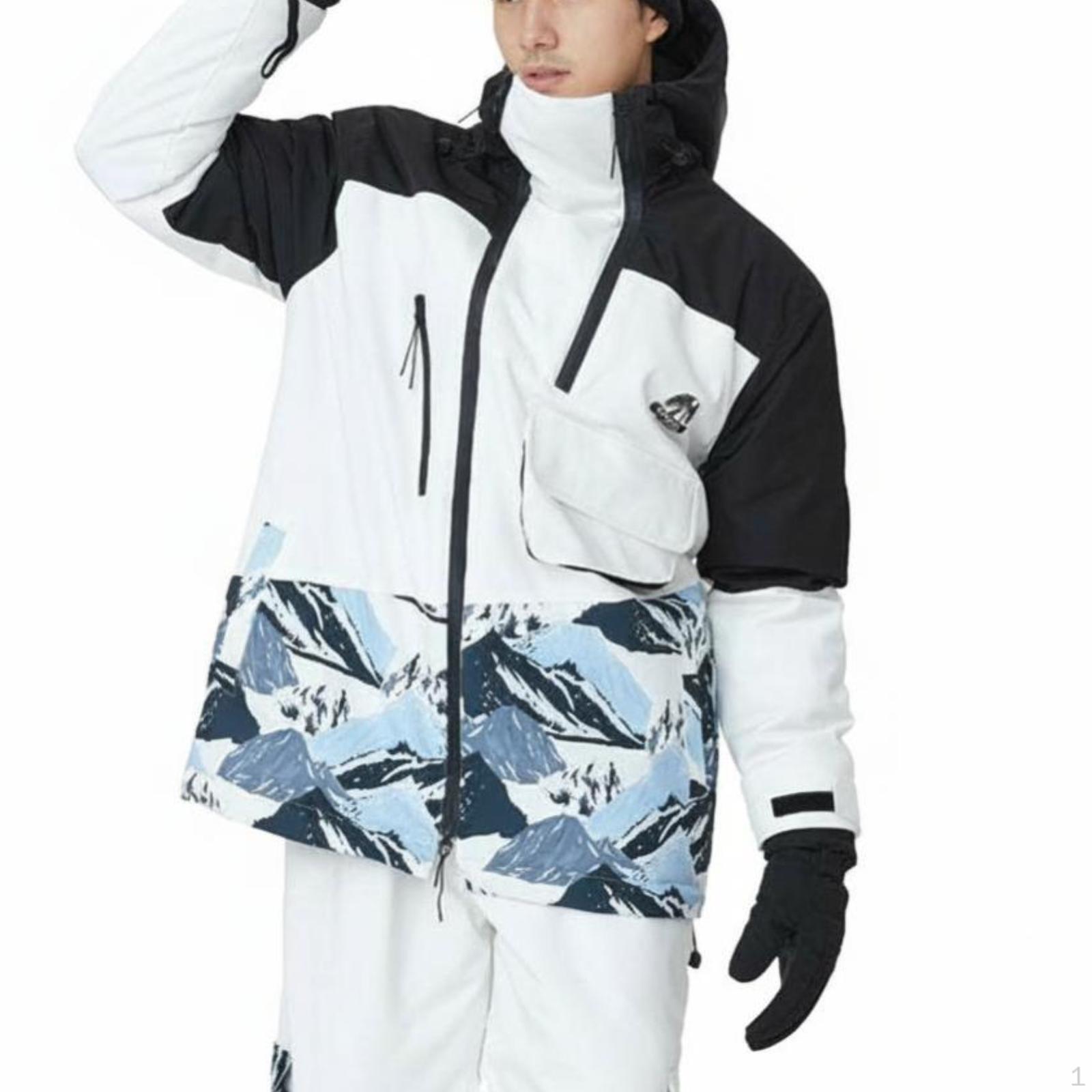 Ski Jacket Pants Set, Waterproof Windproof