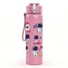 1PC Space Rocket Astronaut Set 750ml Color Plastic Sports Water Bottle Leakproof Flip Straw Lid Suitable for Sports Office Home Use