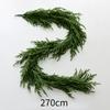 Christmas Realistic Norfolk Pine Wreath Artificial Pine Greenery Garland Christmas Holiday Seasonal Interior Home Decor Valve