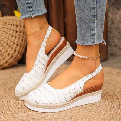 2024 New Women Summer Plain Wedge Sandals Bohemian Handmade Ladies Casual Comfortable Platform Pumps Shoes Sandalias De Mujer