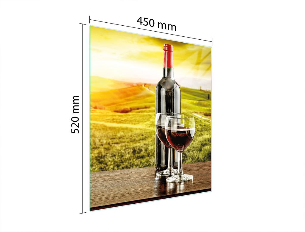 PLANCHE À DÉCOUPER EN VERRE 45x52 VIN