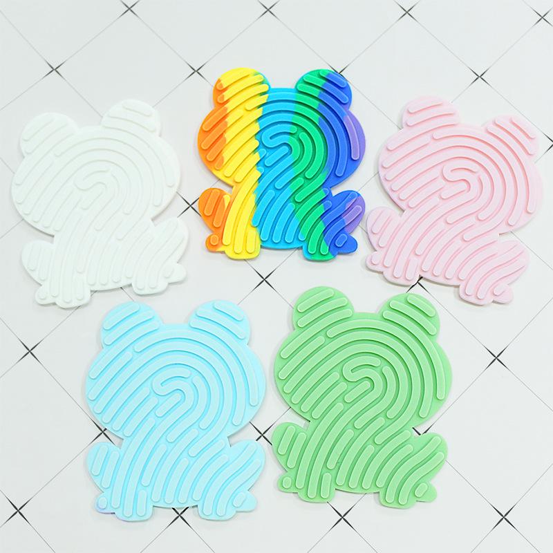Creative Silicone Sensory Decompression Board for Kids - Educational Induction Activity Toy