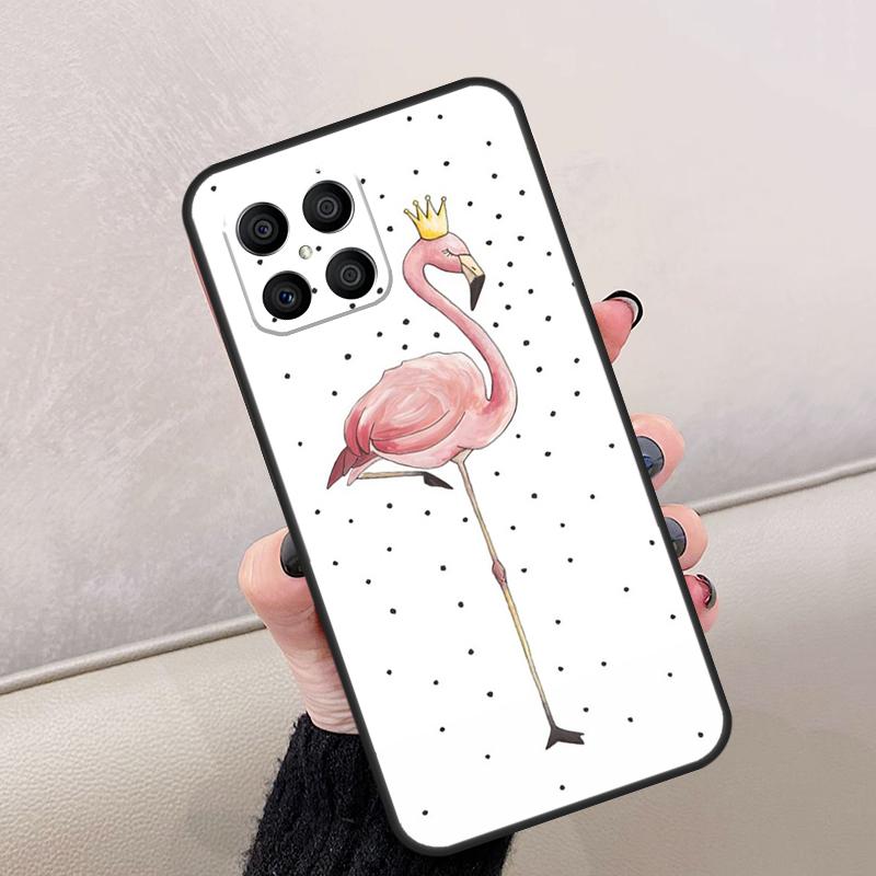 Pink Red Flamingo For Honor Magic 8 7 5 6 Lite Case For Honor 200 400 Pro X9d X9c X9b X9a X8c X8b 70 90 Win RT