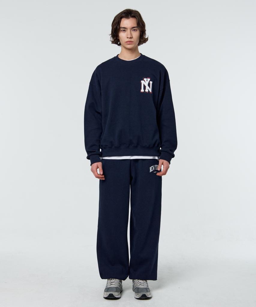 PAPERBOY [Set] Ny Simple Logo Wide Jogger Set 4 Colors