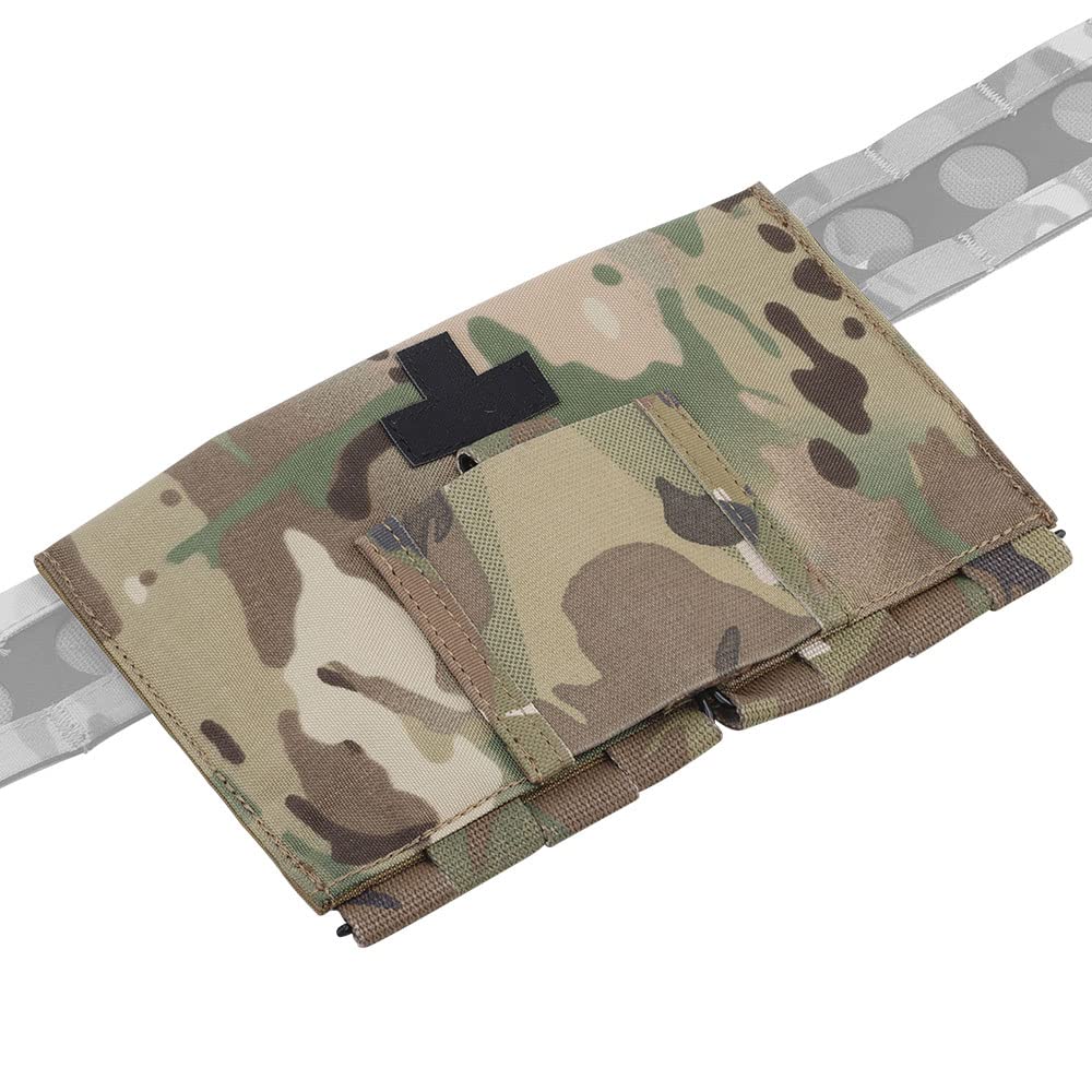 PHOENIX IKKI Quick-Release Portable MOLLE Compatible First Aid Tactical Medical Emergency Care Pouch CP Camouflage