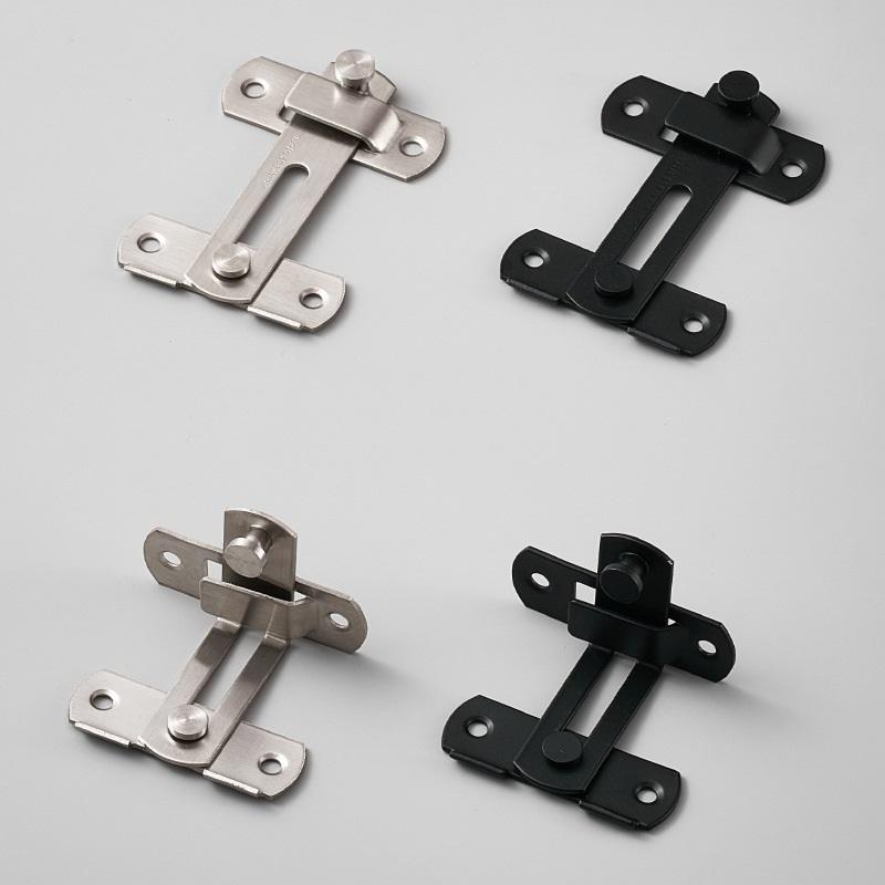 Zasuwka do drzwi ze stali nierdzewnej Zamek zabezpieczający przed kradzieżą Zasuwa do drzwi przesuwnych Zamek do drzwi stodoły Kąt prosty 90 stopni Mini mechanizm blokujący Trwały zamek zabezpieczający