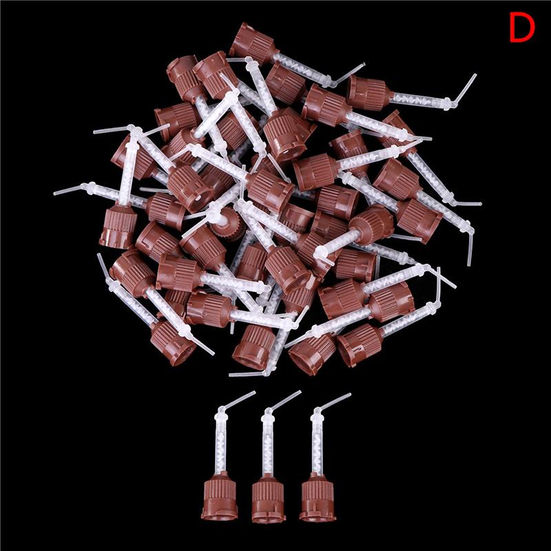 50 Pcs Dental Materials Impression Mixing Tips Silicone Rubber Mix Head