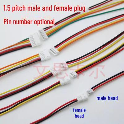 ZH 1.5mm Spacing 2P6P Male-Female Plug Terminal Wire with Connector