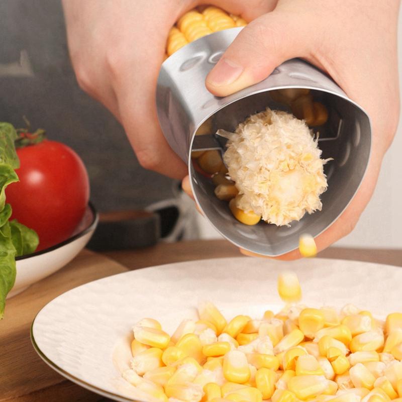 Stainless Steel Triangle Corn Planer Non-slip Handle Corn Thresher Corn Grain Separation And Peeling Corn Peeling Tool