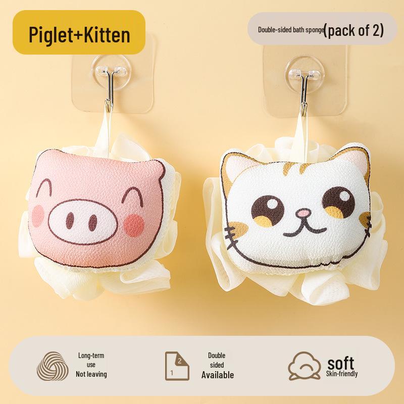 Newcomer Discount: Baby Bath Sponge - Exfoliating & Non-Dispersing Bath Flower Ball