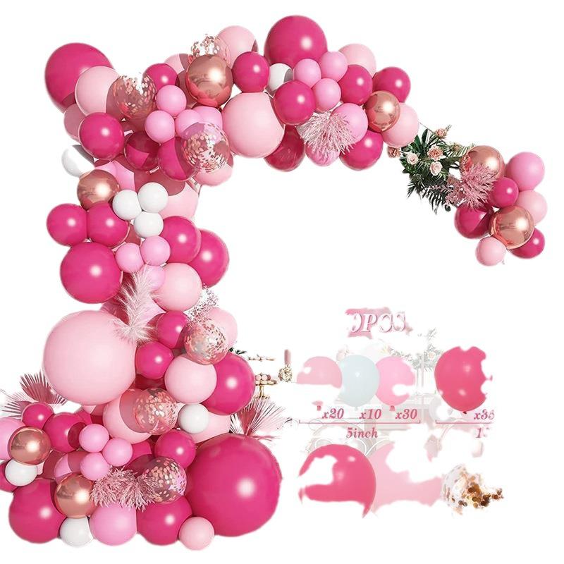 Birthday Arrangement Balloon Set Balloon Chain Black Gold Balloon Set Birthday Arrangement Package Balloon