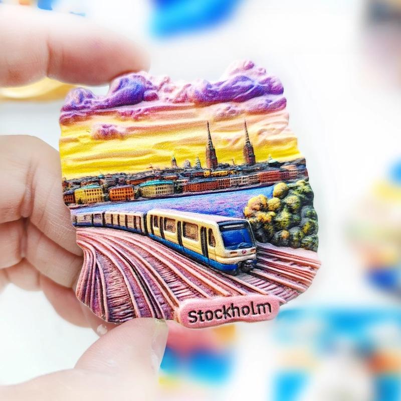 Sweden Fridge Stickers Fairy Tale Souvenirs Home Decoration Wedding Gifts Message Board magnetic Stickers
