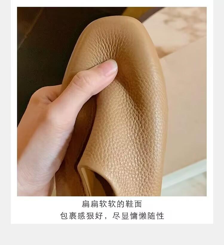 Sheepskin grape mother of the same style, lazy bi is prepared to be soft and waxy, and it is easy to wear bag head slippers for women in summer. On