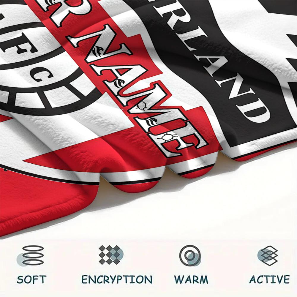1 STUKS Sunderland Association Football Club Gepersonaliseerd Patroon Flanellen Deken Geschikt Voor Alle Seizoenen voor Huisdecoratie Warmte en Comfort Cadeaus Vakantie