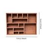 Miniature Trinket Shelf Wood Jewelry Organizer Collectibles Holder Collectible Stone Stand Portable Wooden Mini Jewelry Holder