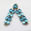 2018 New Charm 2pcs/lot 9.5CM Acrylic Chain DIY Garment sewing accessories Metal Crystal Rhinestone bikini Connectors buckle