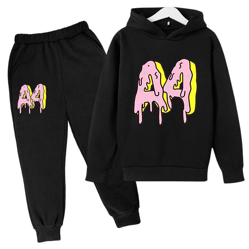 

Kids Donut Print Cotton Hoodie, High Quality Comfortable Hooded Sweatshirt for Boys Girls 3-12 Years, Autumn Casual Wear 100cm