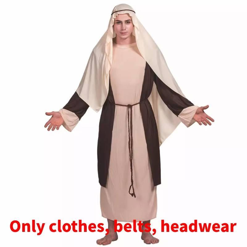 Halloween Heiliger Johannes Cosplay Kostüm für Männer mit Polyesterstoff für Bühnenauftritte