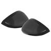 1 Pair Carbon Fiber Texture ABS Self-Adhesive Rearview Side Mirror Cover Cap Trim Fit for Citroen C3 Peugeot 208 2008 2016-2018