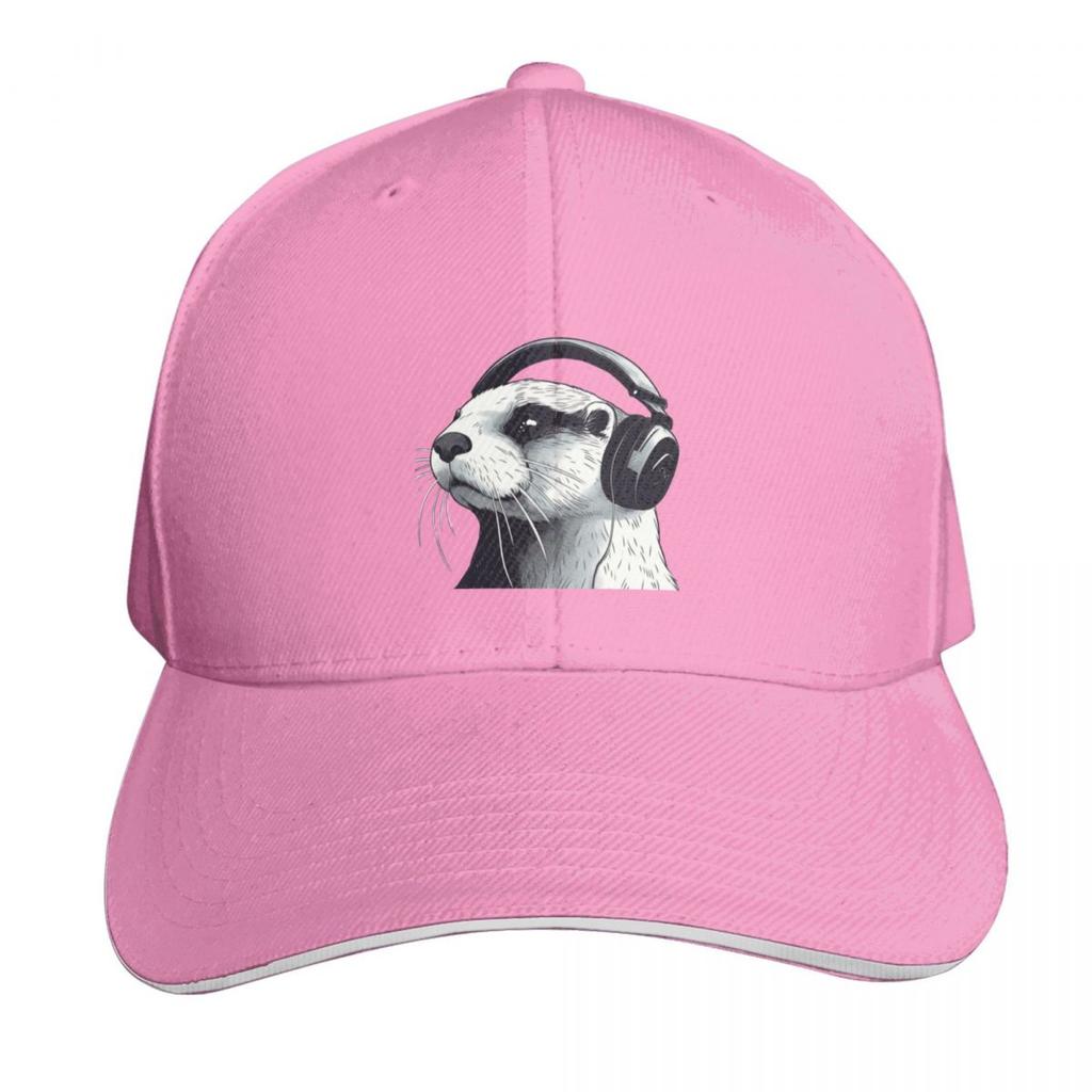 Cute Otter Music Lover Baseball Cap Fishing Hat Luxury Caps Luxury Cap Wild Ball Hat Designer Unisex Womens