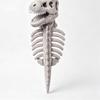 Plush Pet Costume for Halloween Party Dogs Cats Small Pets Glow in Dark 3D Skeleton Soft Fabric Adjustable Harness Costume Props