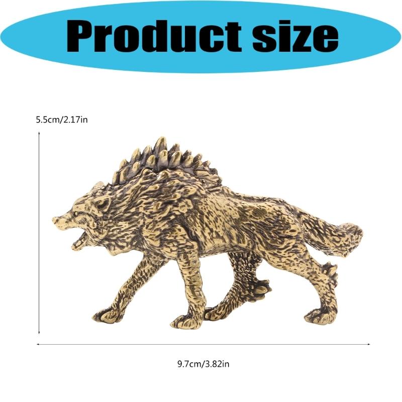 Animal Statues Figurines Retro Wolf Statue Figurines Sculptures Tabletop Centerpieces Home Decors Collectibles Figurines