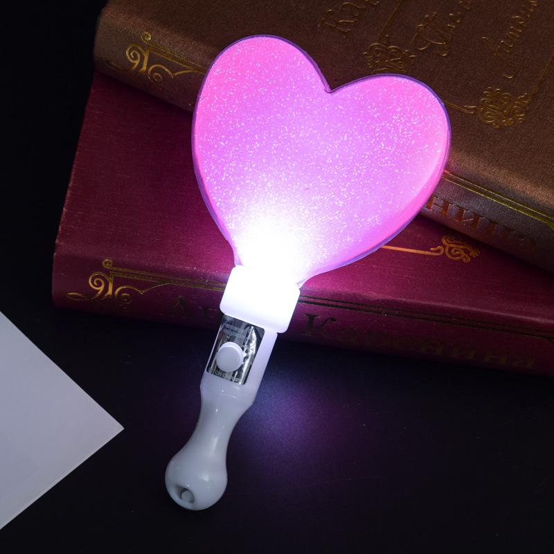Heart and Star Glow Stick Wand - Light-Up Toy for Concerts and Events