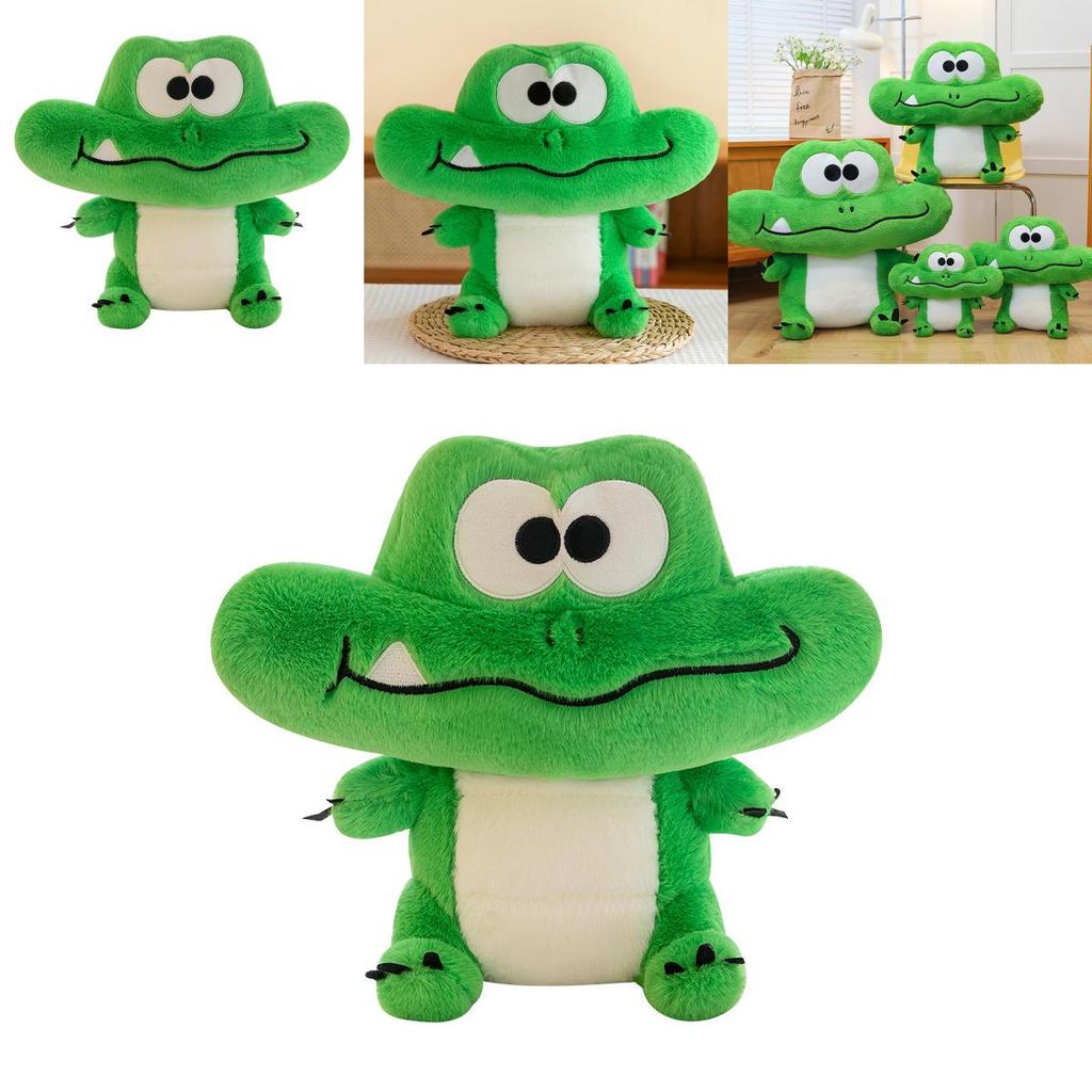 Crocodile Plush Toy For Kids Soft Stuffed Animal Doll With Pp Cotton Filling For Birthday Gift