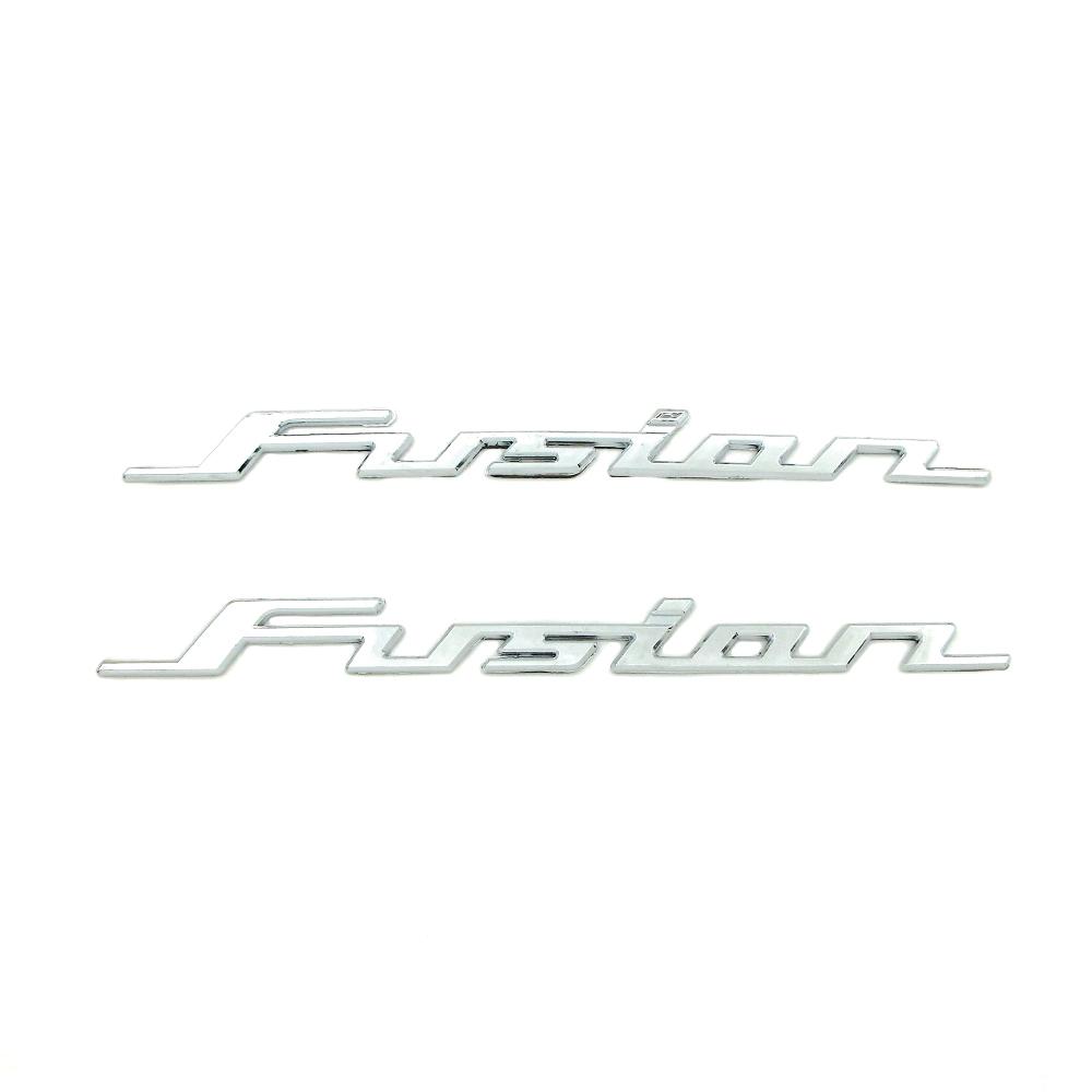 FIQ1 Motorcycle New Fuel Tank Gas Stickers ABS Plastic Chrome Decal 3D Emblem Badge Decals For Honda FUSION 250 Fusion250 TypeX 2003