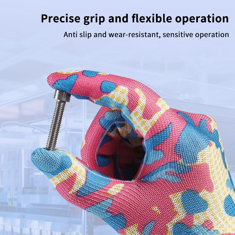10 Pairs Gardening Labor Gloves for Women Nylon Outdoor Work Gloves Ideal for Planting Tasks